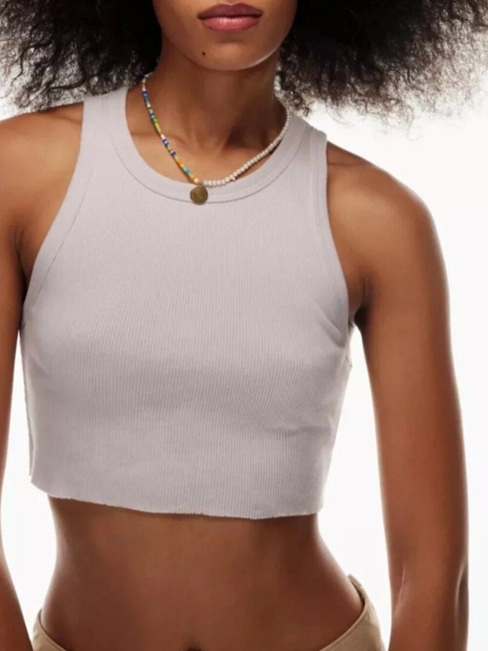 aritzia light purple pink tank
